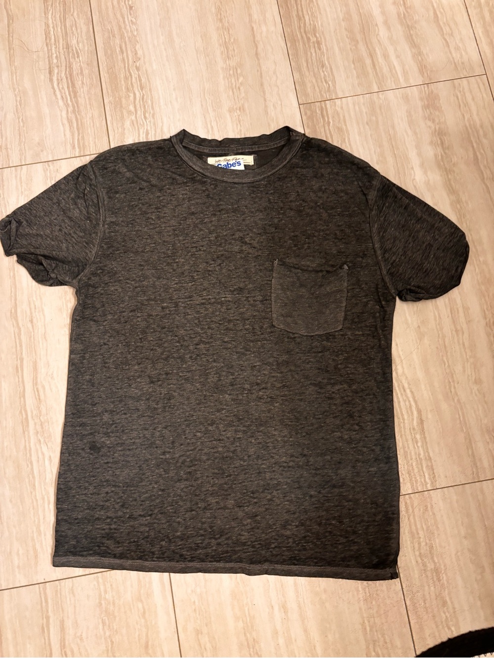 Free People | we the free  Heather Dark Gray Pocket T-Shirt